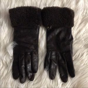 Genuine Leather Ugg Gloves